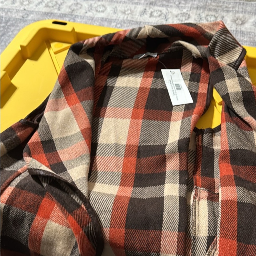 Boutique 9 Checkered Scarf in Red, Black, and Cream